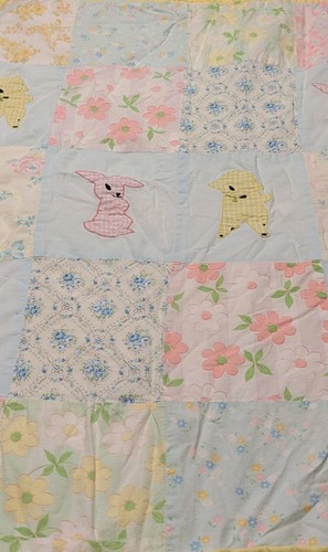 Handmade baby quilt blanket - handmade,